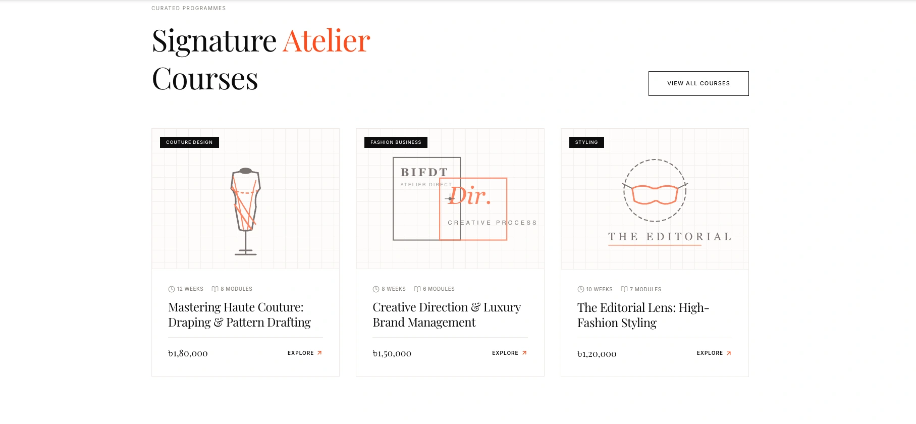 BIFDT — Signature courses