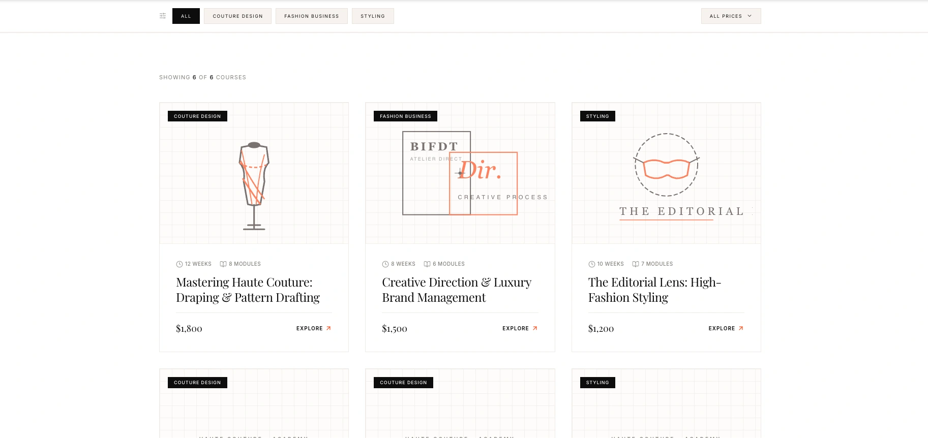 BIFDT — Programme exploration