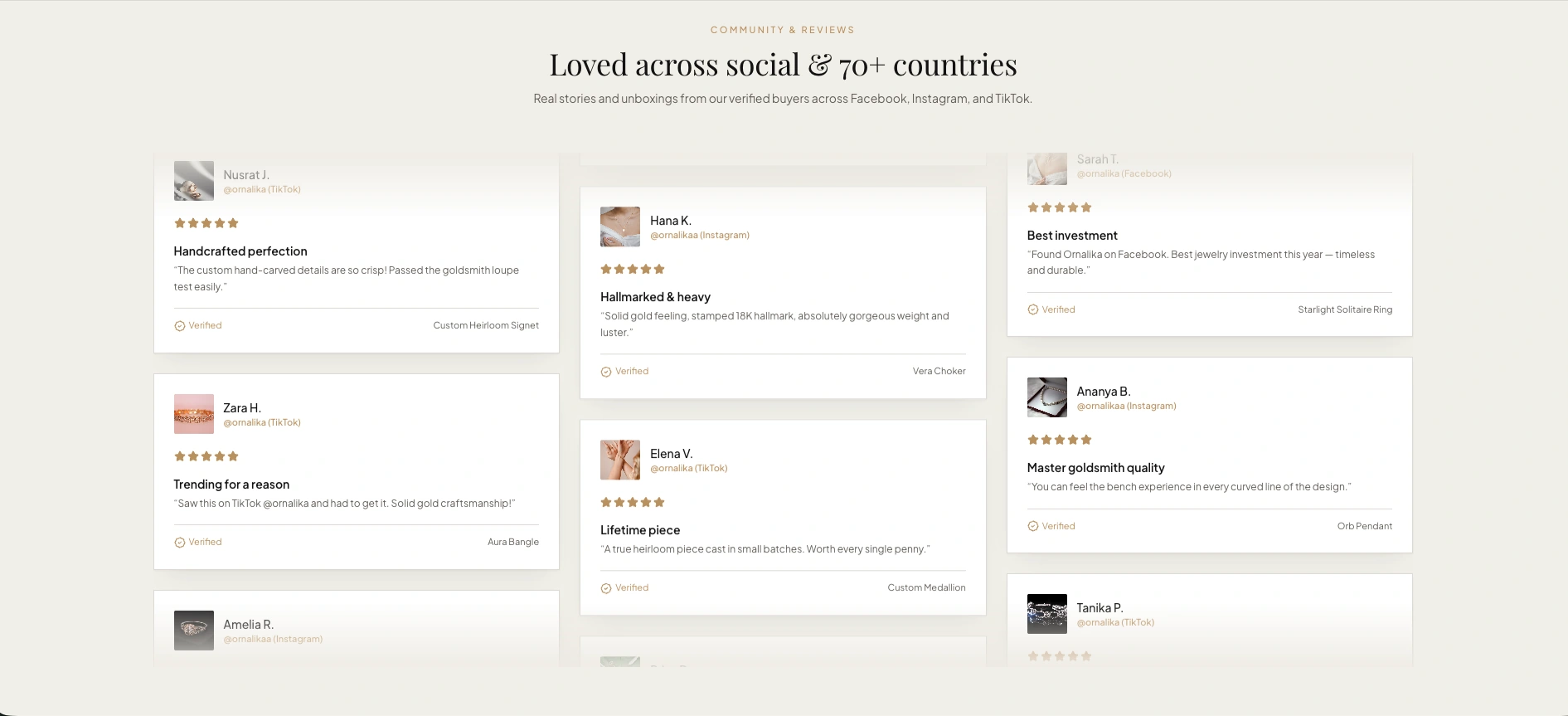 Ornalika — Customer stories
